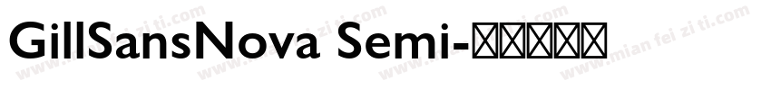 GillSansNova Semi字体转换